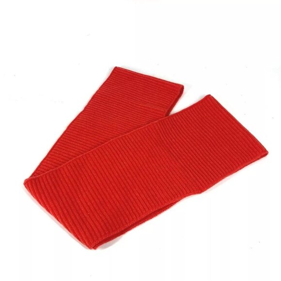 HERMES H logo Snood Accessories Scarf wool Orange - Picture 1 of 16